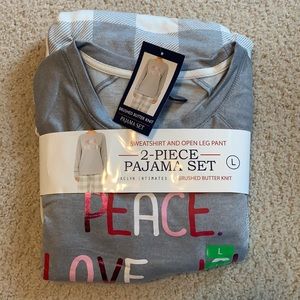 Brushed Butter Knit 2-Piece Pajama Set by Jaclyn Intimates